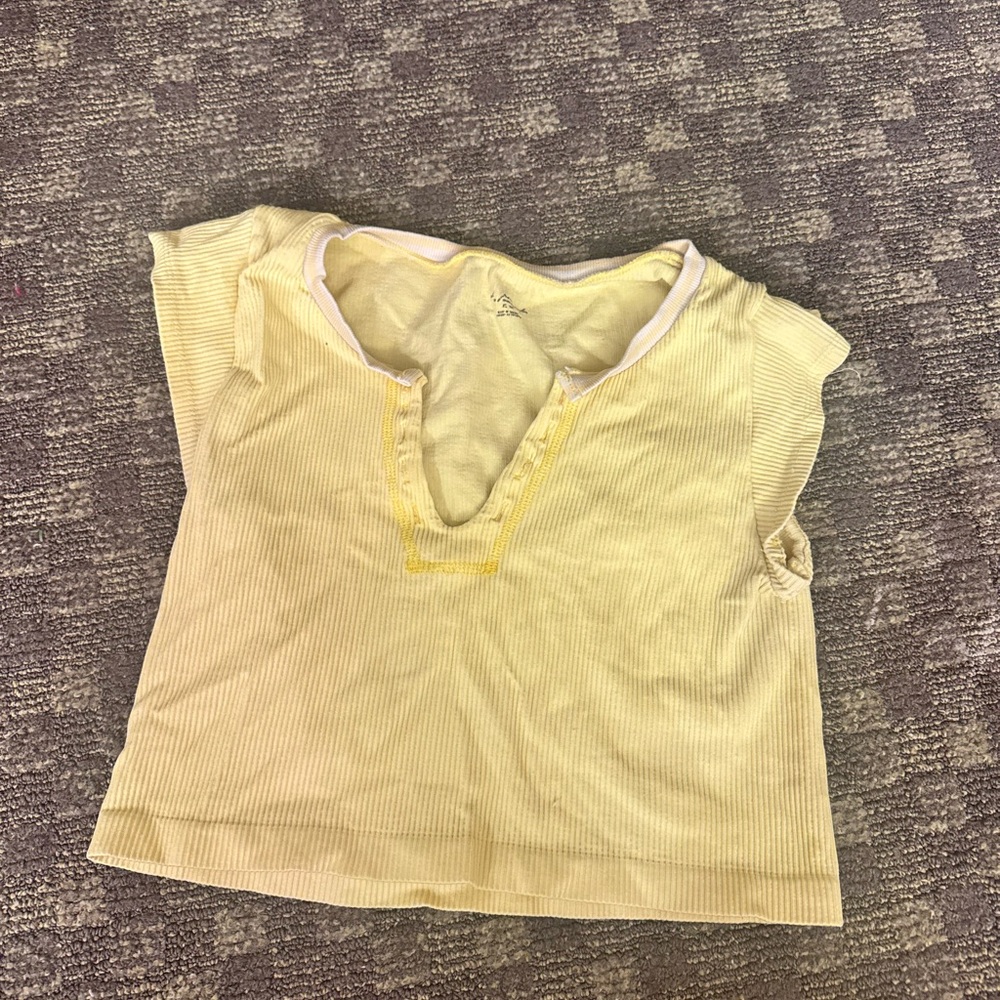 Urban Outfitters Yellow Crop Top